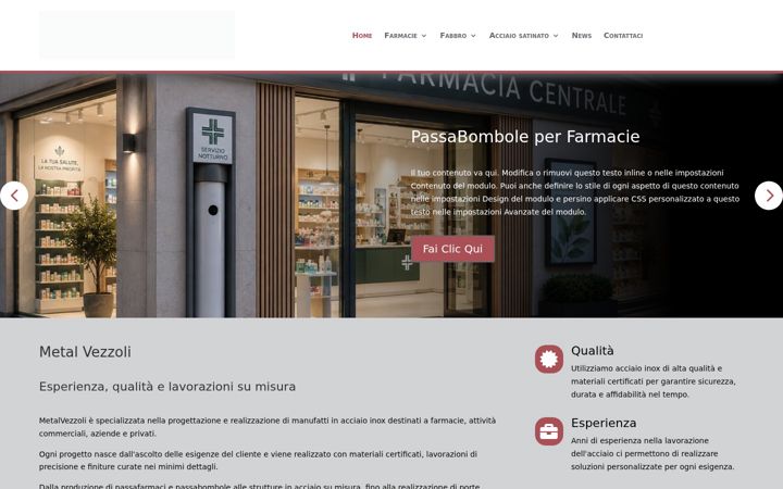 Screenshot of metalvezzoli.com