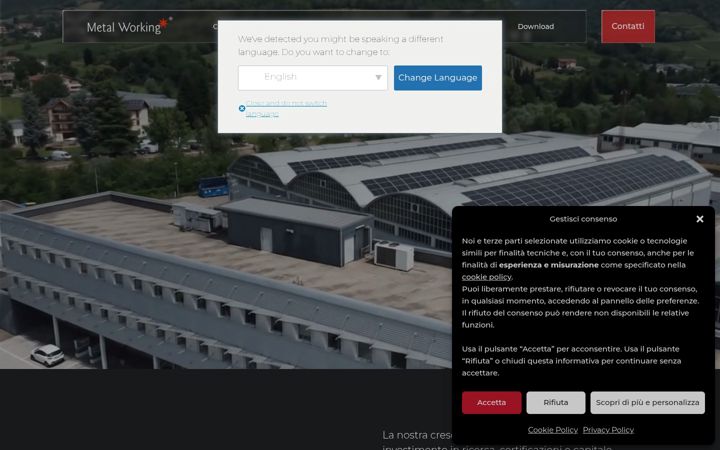 Screenshot of metalworkingweb.com