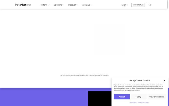 Screenshot of metamap.com