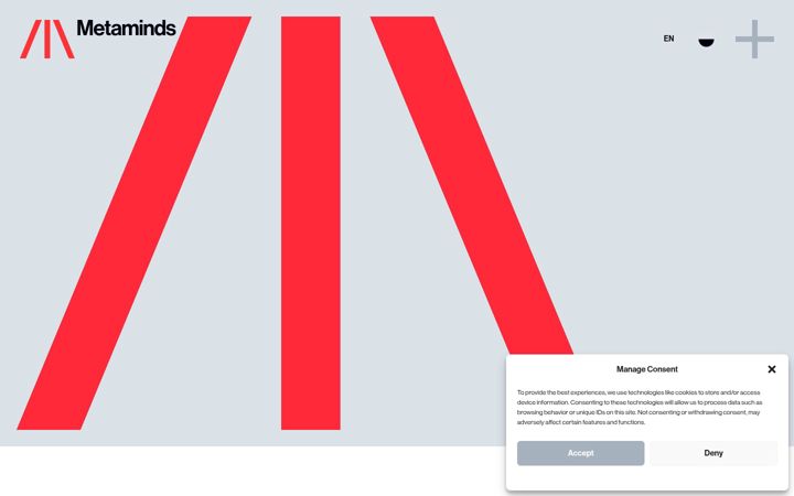 Screenshot of metaminds.com