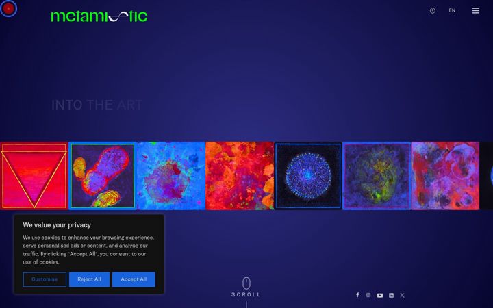 Screenshot of metamistic.com