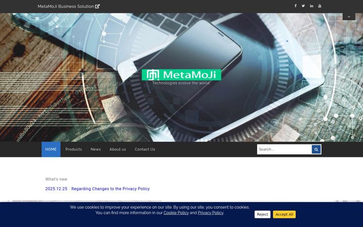 Screenshot of metamoji.com