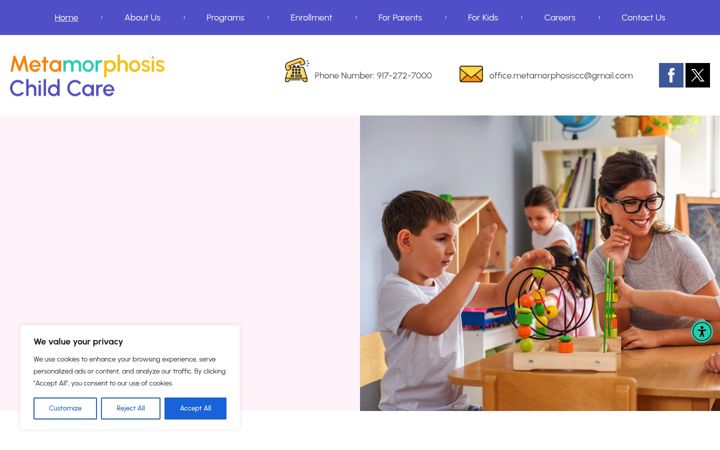 Screenshot of metamorphosiscc.com