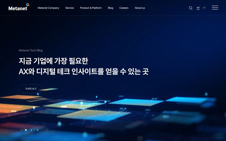 Screenshot of metanet.co.kr