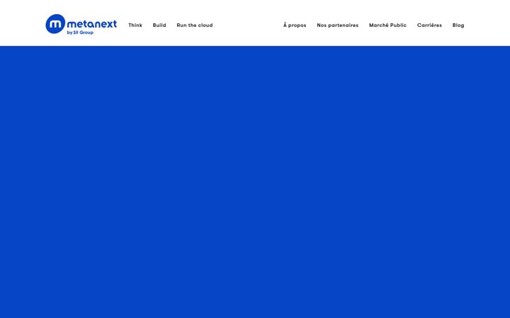 Screenshot of metanext.com