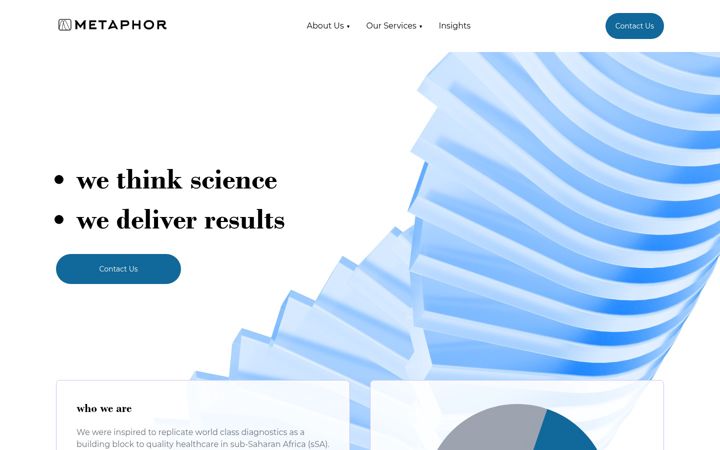 Screenshot of metaphorlaboratory.com