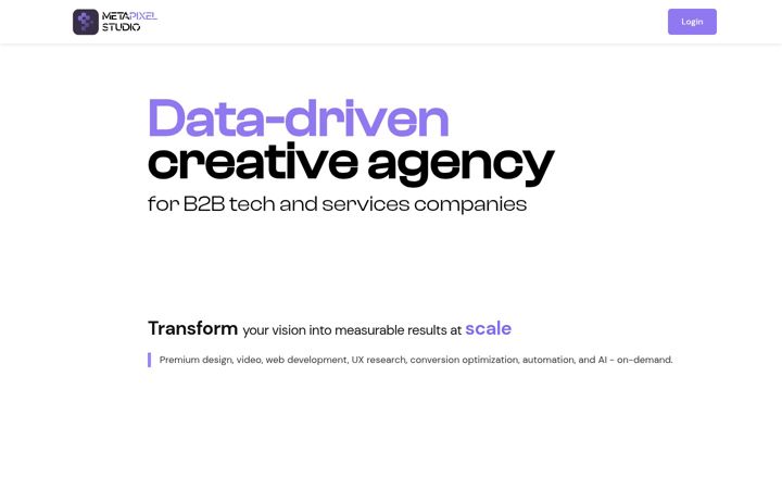 Screenshot of metapixelstudioseo.com