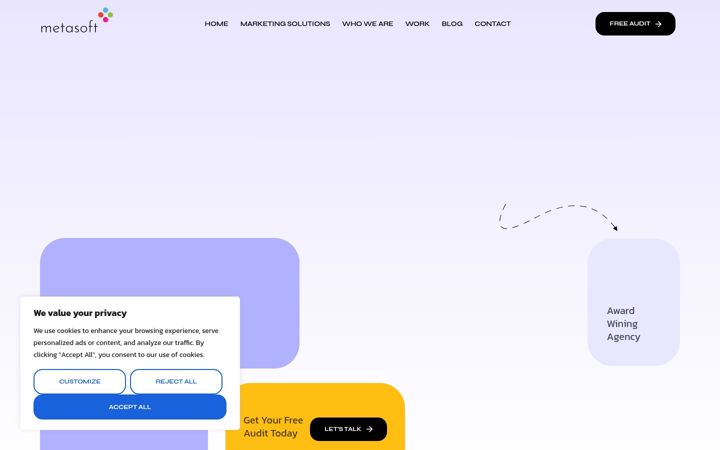 Screenshot of metasoftdm.com