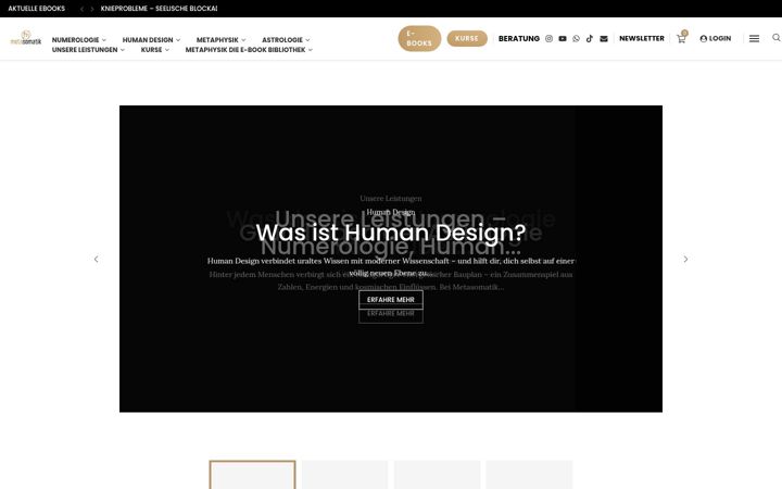 Screenshot van metasomatik.de