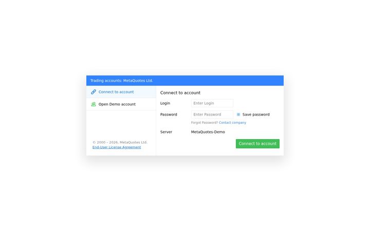 Screenshot of metatrader.app