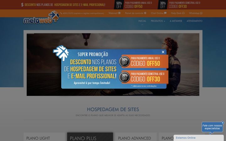 Screenshot of metaweb.com.br