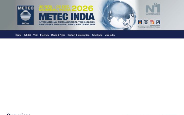 Screenshot of metec-india.com