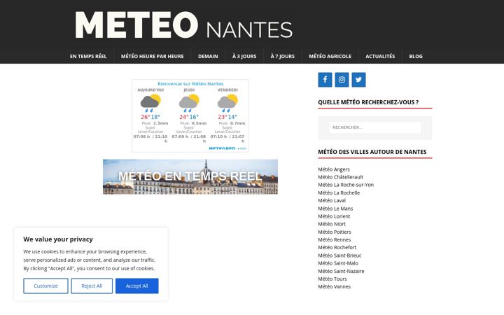 Screenshot of meteo-nantes.com