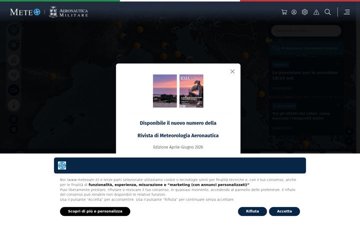 Ekrano kopija meteoam.it