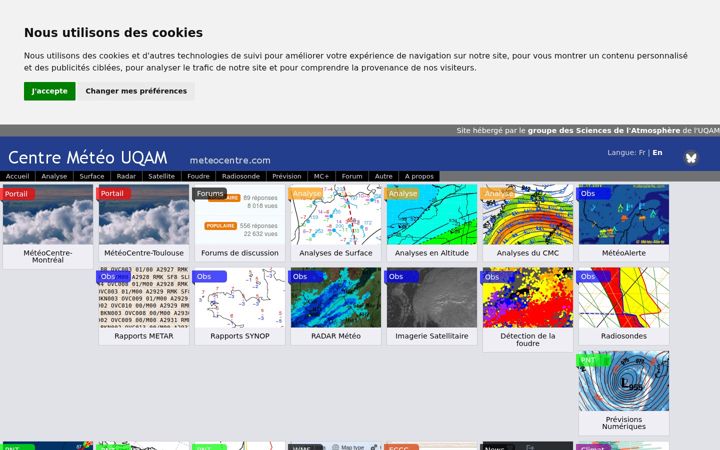 Ekrano kopija meteocentre.com
