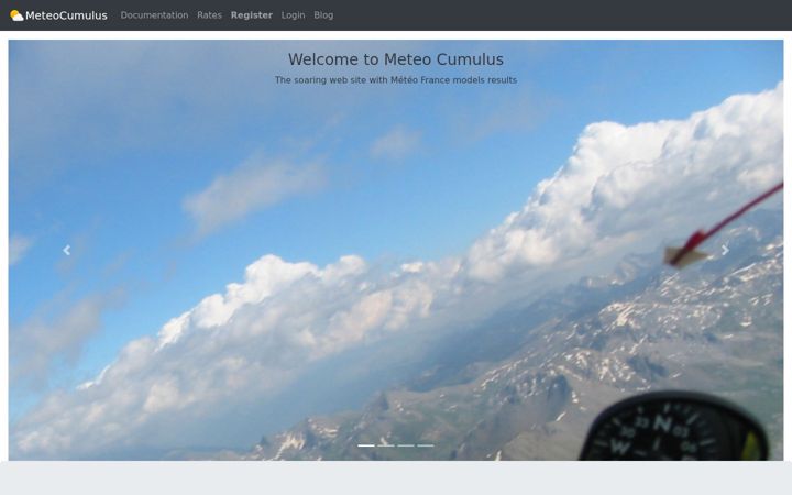 Screenshot of meteocumulus.com