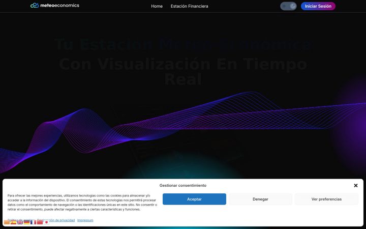 Screenshot of meteoeconomics.com