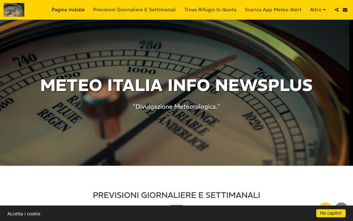 Screenshot of meteoitaliainfonewsplus.com