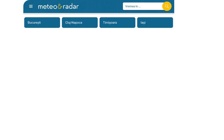 Screenshot of meteoradar.ro