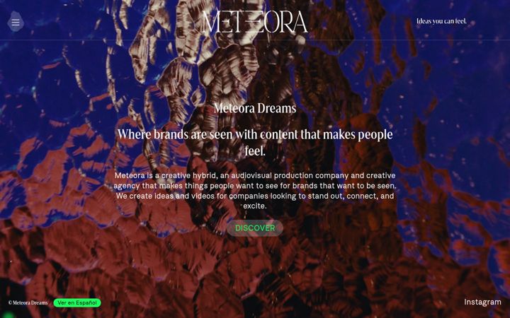 Screenshot of meteoradreams.com