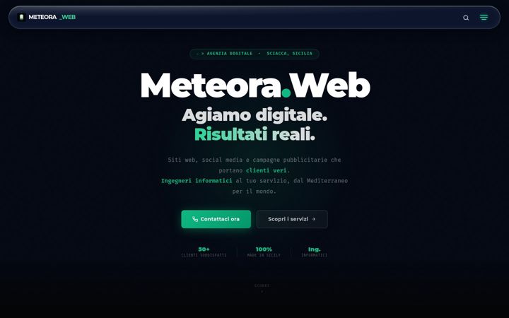Screenshot of meteoraweb.com