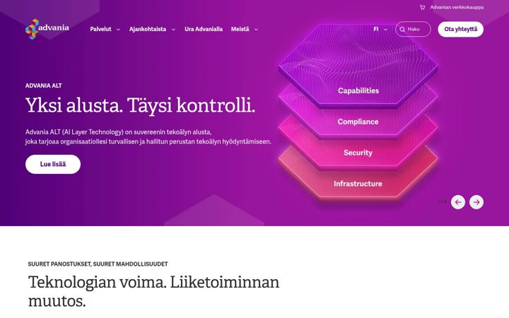 Screenshot of meteoriitti.com