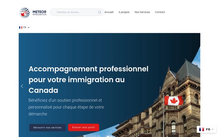 Screenshot of meteorimmigration.com