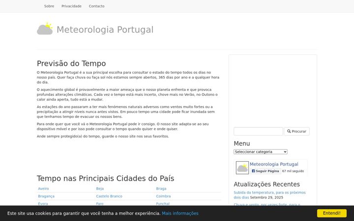 Screenshot of meteorologiaportugal.com