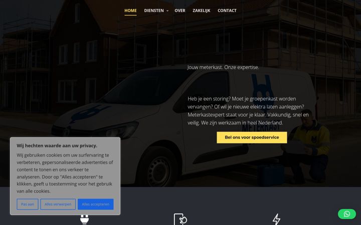 Screenshot of meterkastexpert.com