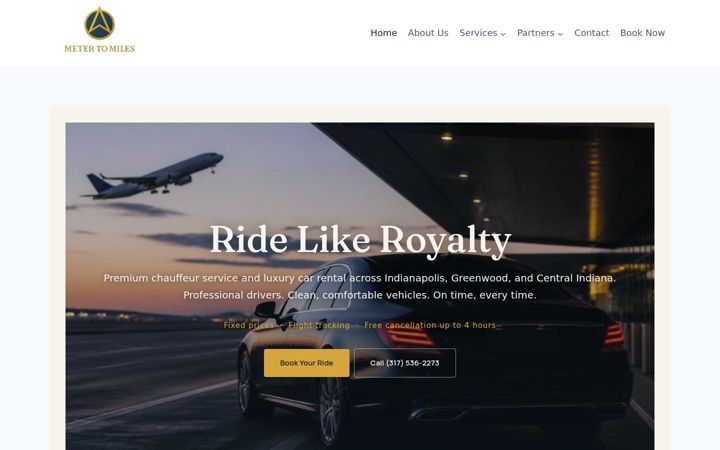 Screenshot of metertomiles.com