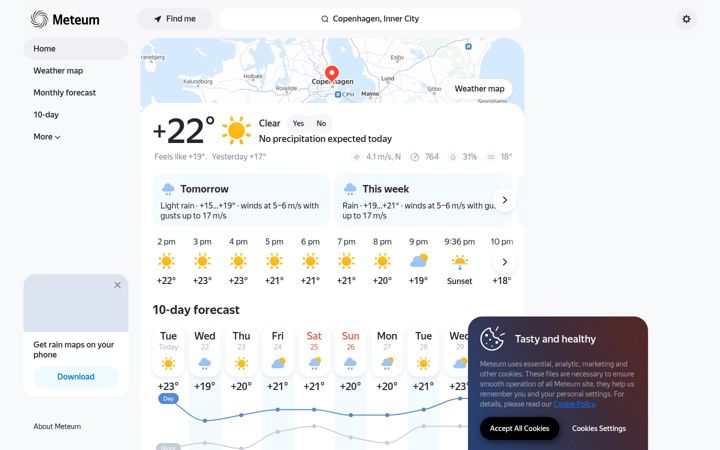 Zrzut ekranu meteum.io