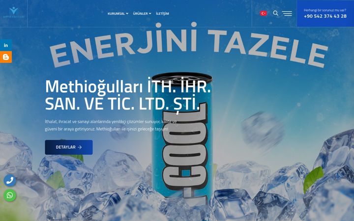 Screenshot of methiogullari.com