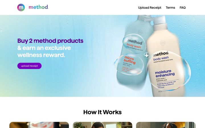 Screenshot of method-rewards.com
