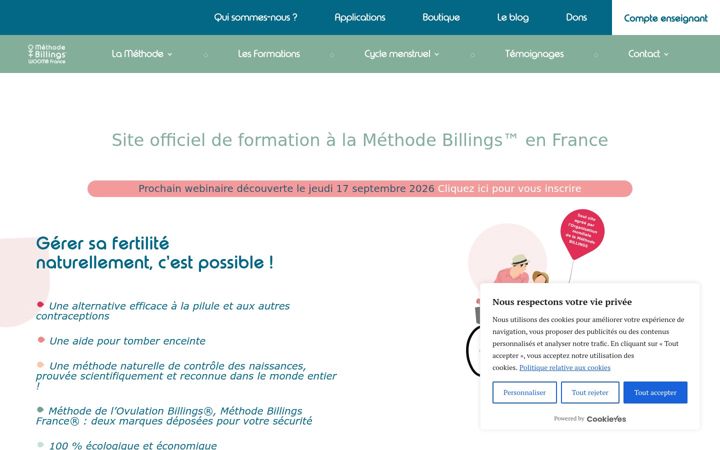 Screenshot of methode-billings-france.com
