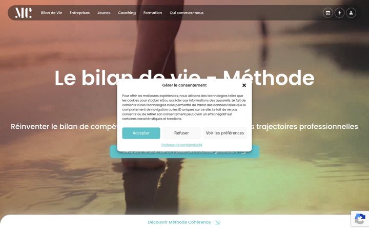 Screenshot of methode-coherence.com