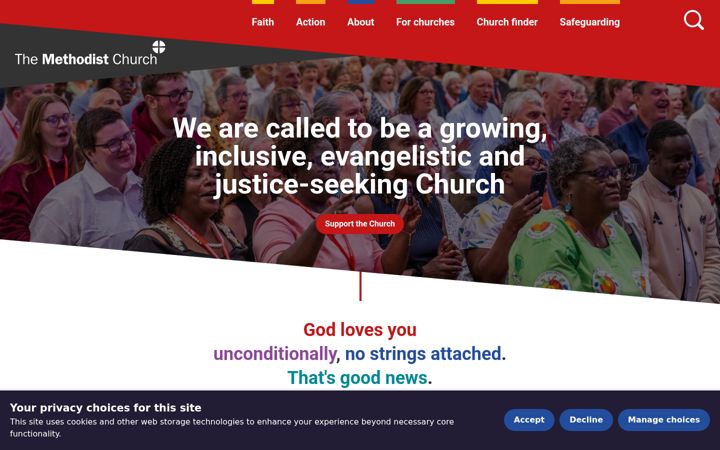 Screenshot of methodist.org.uk