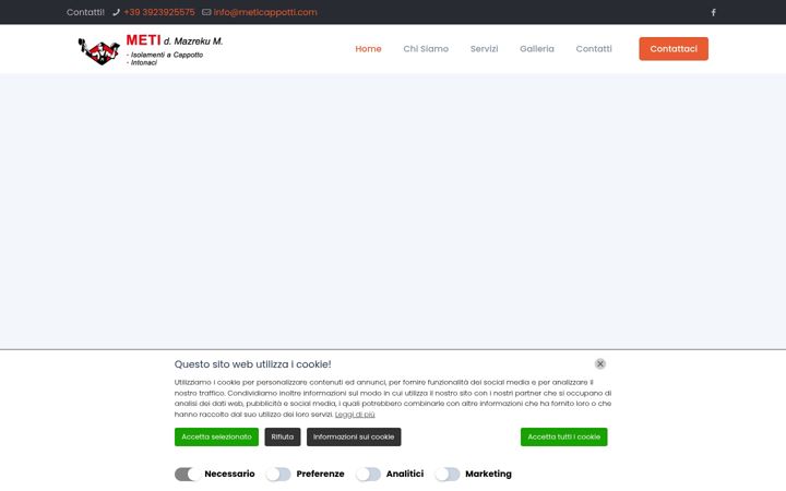 Screenshot of meticappotti.com
