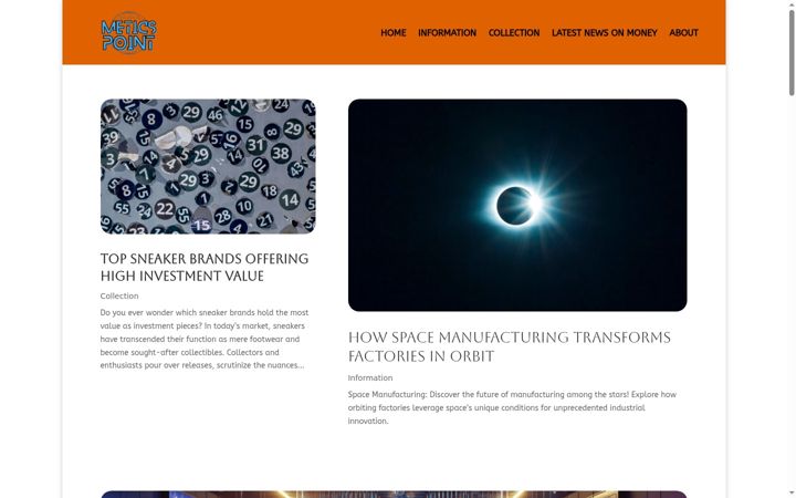 Screenshot of meticspoint.com