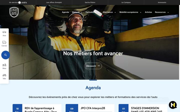Screenshot of metiers-services-auto.com