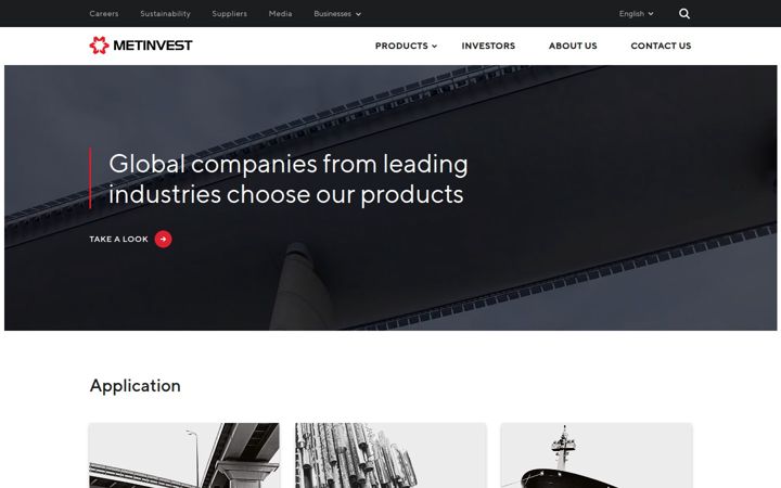 Screenshot di metinvestholding.com