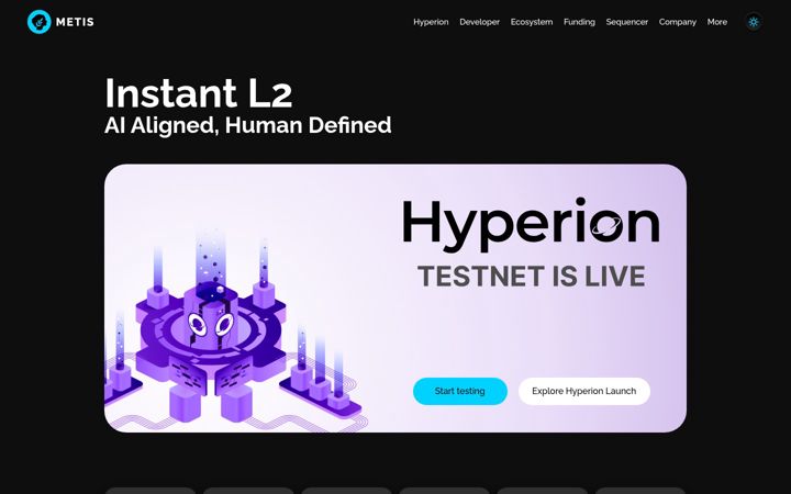 Screenshot of metis.io