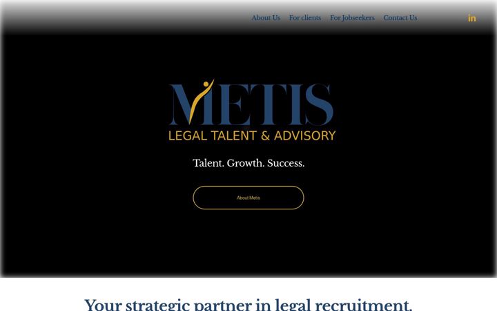 Screenshot of metisglobalrecruitment.com