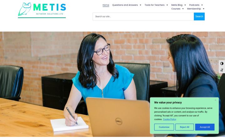Screenshot of metisnsltd.com