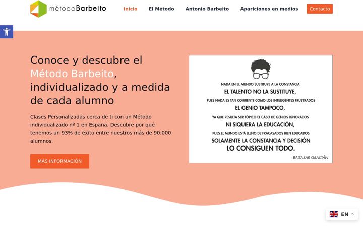Screenshot of metodobarbeito.com
