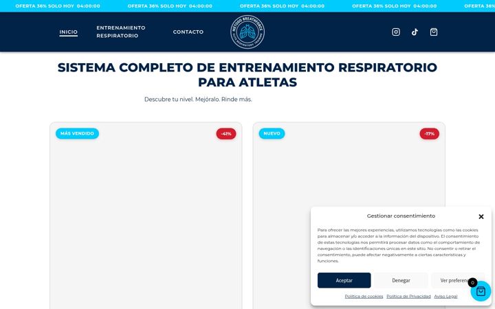 Screenshot of metodobreathforce.com