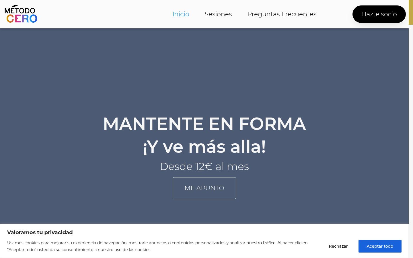 Screenshot tal-banner tal-kunsens muri qabel kwalunkwe interazzjoni