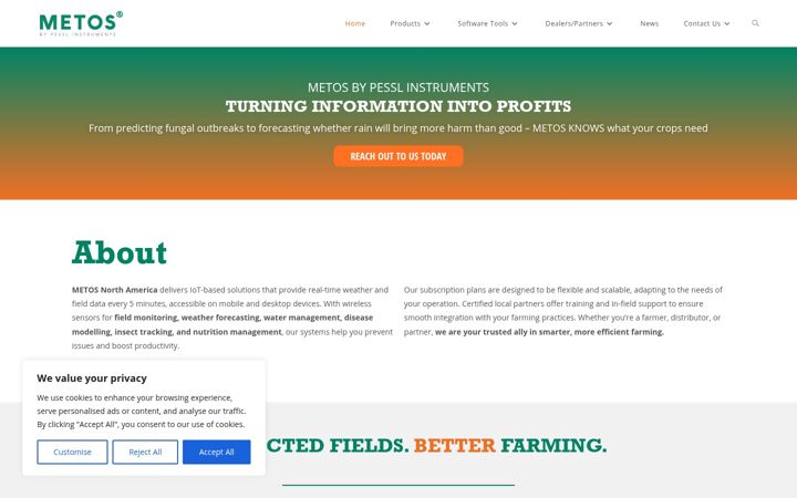 Screenshot of metosna.com