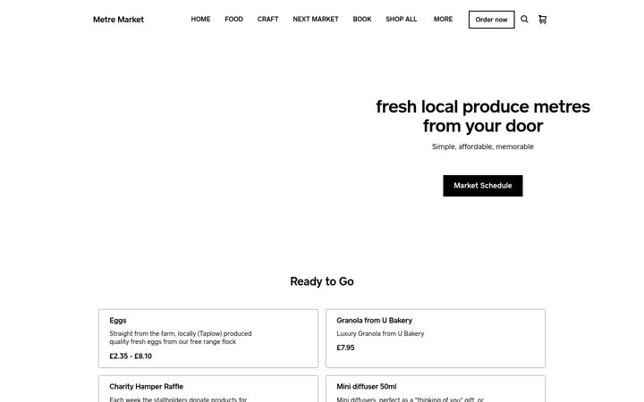 Screenshot of metre-market.com