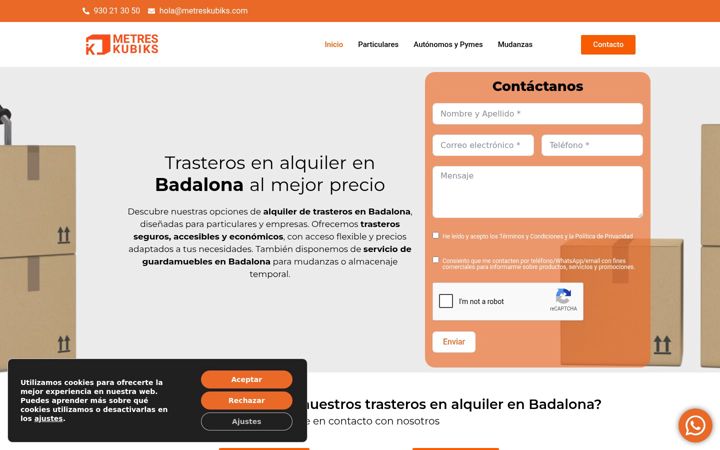 Screenshot of metreskubiks.com