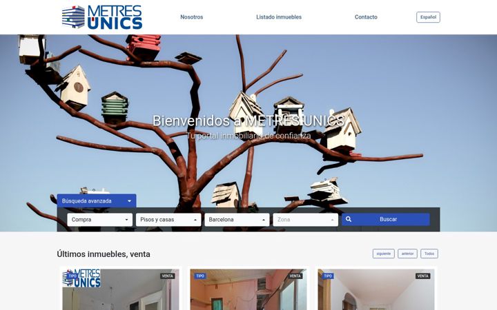 Screenshot of metresunics.com